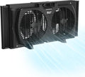 Comfort Zone Window Fan for Bedroom, 9 inch 3 Speed Dual Fans by ComfortZone