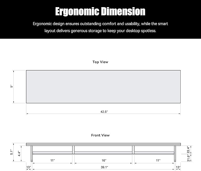 FENSULN Dual‑Tier Monitor Stand - Image 5