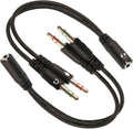 ZJKJHJY 3.5mm Audio Y Splitter Cable, Headphone and Microphone Adapter by ZJKJHJY