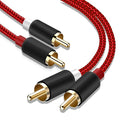Goalfish RCA Cable, 10 FT 2-Male to 2-Male RCA Audio Cord Stereo Subwoofer by Goalfish