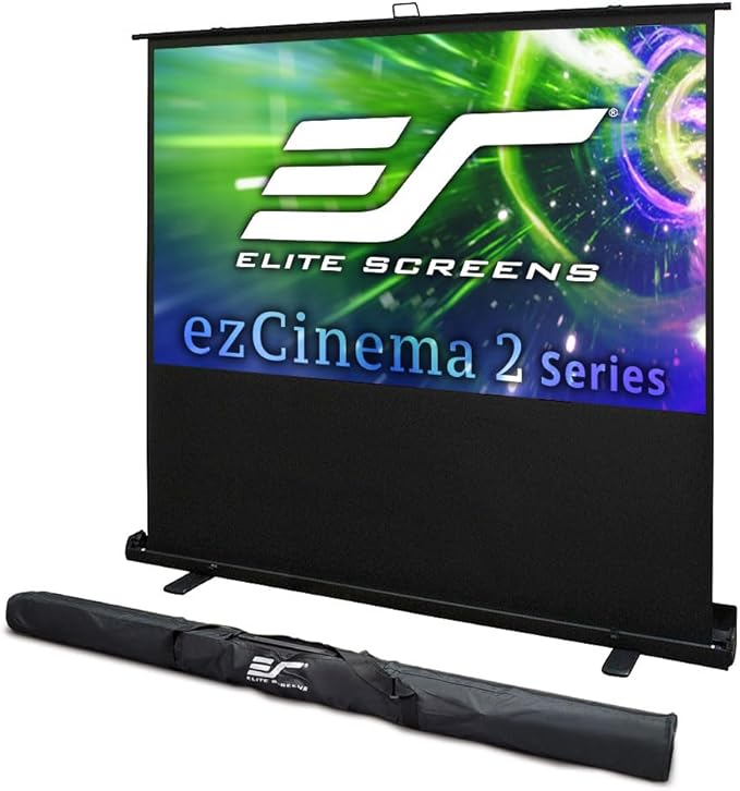 Elite Screens ezCinema 2 Projector Screen, 84-inch 16:9, Manual Floor Pull Up - Image 9