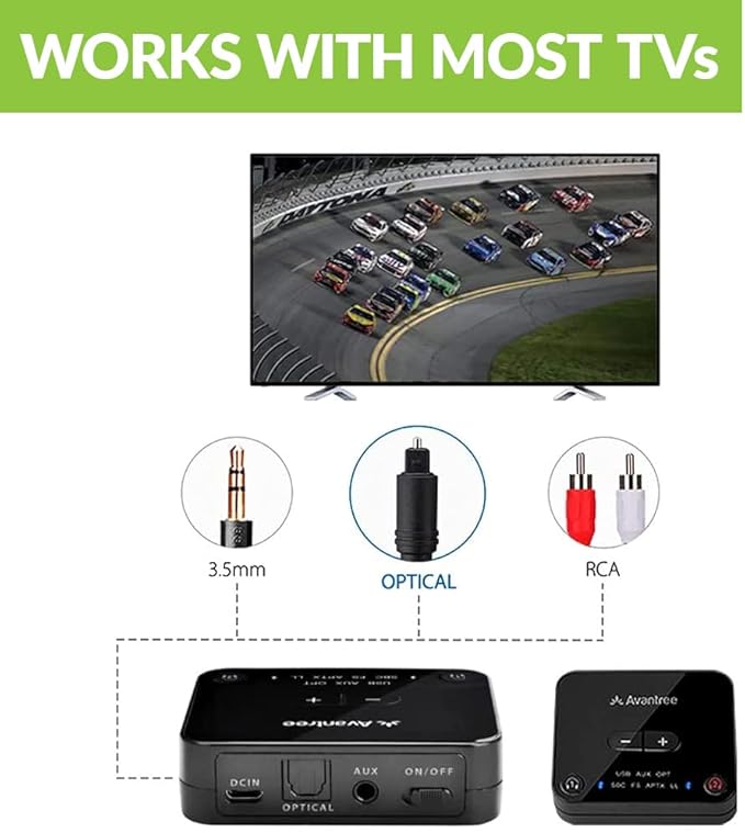 Avantree D4169 Dual Wireless Headphones & Earbuds Set - Image 5
