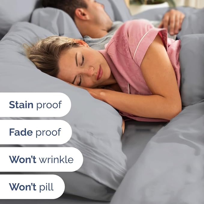 Split Head King Sheet Set – 4 Piece Flex Split Top King Sheets - Image 7