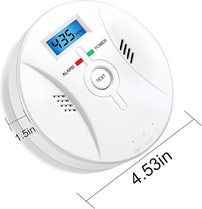 Carbon Monoxide Detector, Portable Carbon Monoxide Alarm, - Image 2