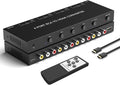 Azduou 4 AV to HDMI, 1080P/720P 4 Way RCA Composite CVBS AV Switch to HDMI by Azduou