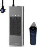 Austere V Series Surge Protector Power Strip, 6 Wide Outlet, 3 USB C & 2 USB A by Austere