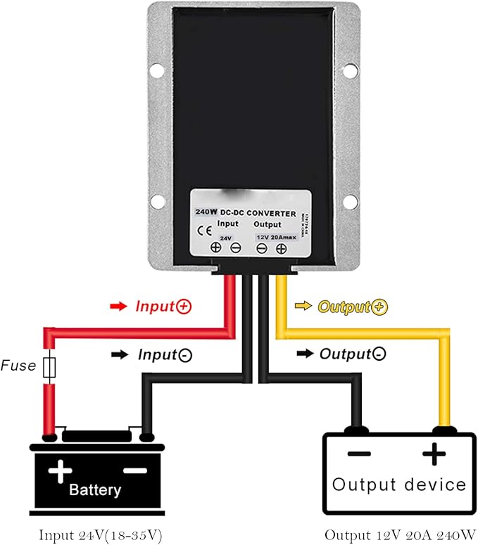 MGGi Voltage Buck Converter Regulator DC 24V to DC 12V 20A 240W Waterproof - Image 4