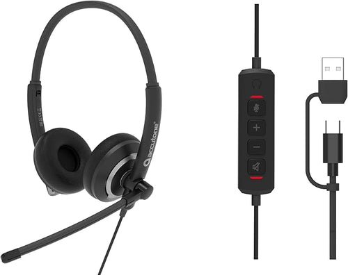 Accutone Conversation 95 Wired Office USB Headset by ACCUTONE