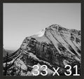 Frame It Easy 33 x 31 Coffee Wood Frame by FrameItEasy