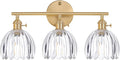 Shenmoyl Bathroom Light Fixtures, 3-Light Brass Vanity Wall Light Over Mirror by Shenmoyl