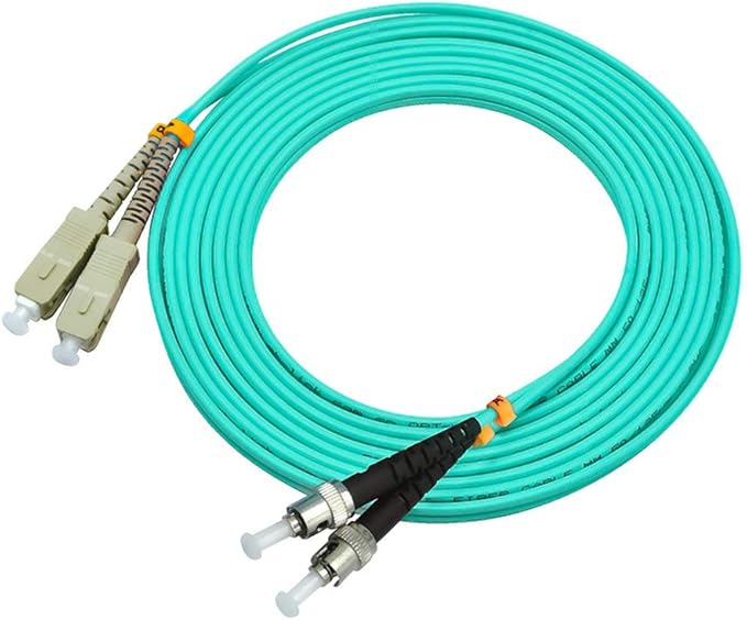 Jeirdus 20Meters 65ft SC to ST Duplex 50/125 10G OM3 Multi-Mode Fiber Optic - Image 3