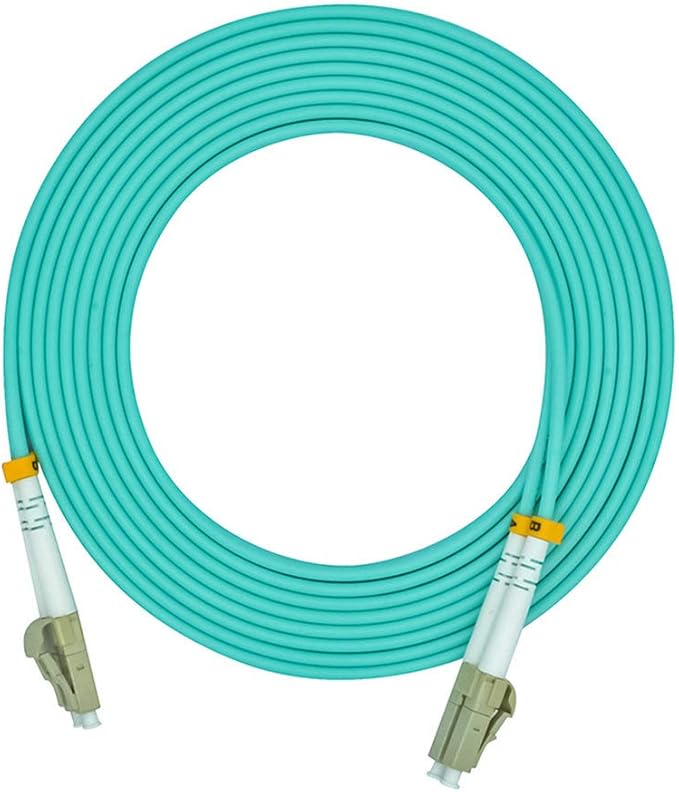 Jeirdus 1Meter 3ft LC to LC Duplex 50/125 10G OM3 Multi-Mode Fiber Optic Cable by Jeirdus