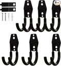 CRXCRC Garage Hooks, 6 Pack Small Round Wall Hooks by CRXCRC