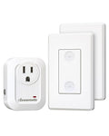 DEWENWILS Wireless Remote Wall Switch and Outlet, No Wiring, On Off Power Plug by DEWENWILS