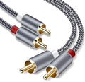 Goalfish RCA Cable, 6FT RCA Audio Cable Stereo 2RCA to 2RCA Male to Male Cord by Goalfish