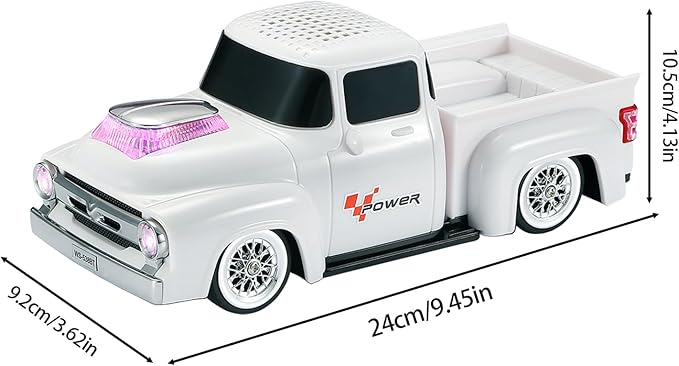 WSTER WS-538 Retro Pickup Truck Bluetooth Replica Speaker – Portable Wireless - Image 9
