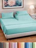 Split Head King Sheet Set – 4 Piece Flex Split Top King Sheets by CGKUnlimited