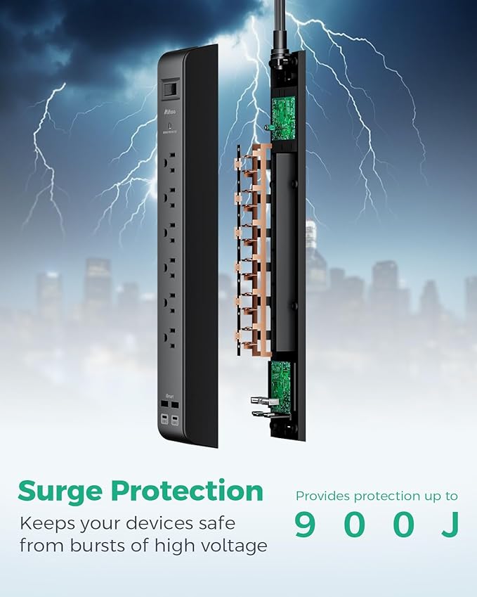 2 Pack Surge Protector Power Strip - Image 5