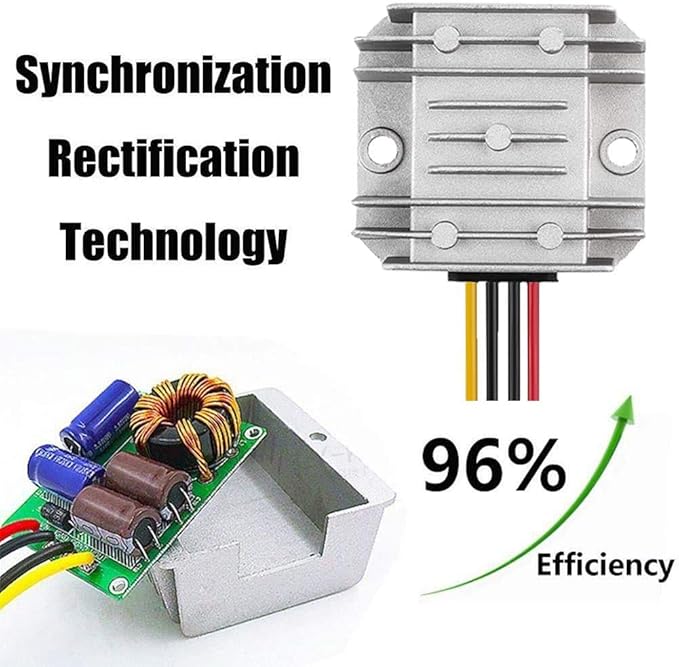 LEDMO 48V Step Down to DC 12V 20A 240W DC/DC Converter Regulator Reducer - Image 4