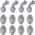 Wocloer 1/2 inch Liquid Tight Connector PVC Flexible Conduit Connector UL by Wocloer