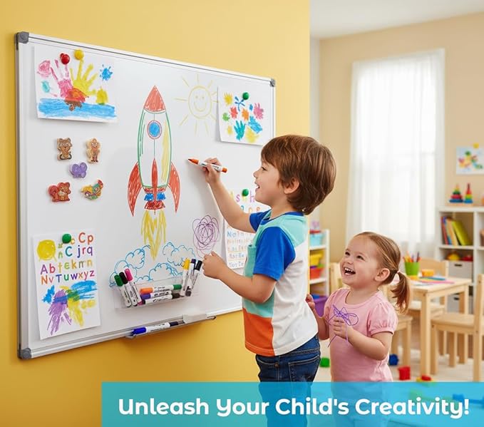 Magnetic Whiteboard -2 Pack 60" x 40" Large Magnetic Dry Erase Board - Image 7