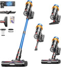 Kermoky Cordless Vacuum Cleaner, 650W 55KPA 70Mins Vacuum Cleaners by Unknown