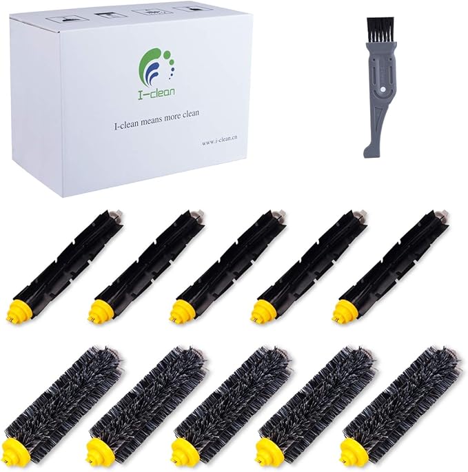 I clean Roomba Replenishment Kits, 10 Packs Brush Accessories Parts Compatible by I+clean
