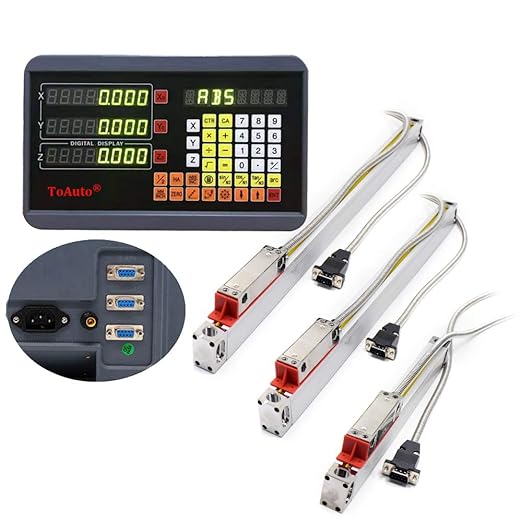 FASTTOBUY 3 Axis Digital Readout 4"+20"+40" DRO Display 5um Precision Linear by FASTTOBUY