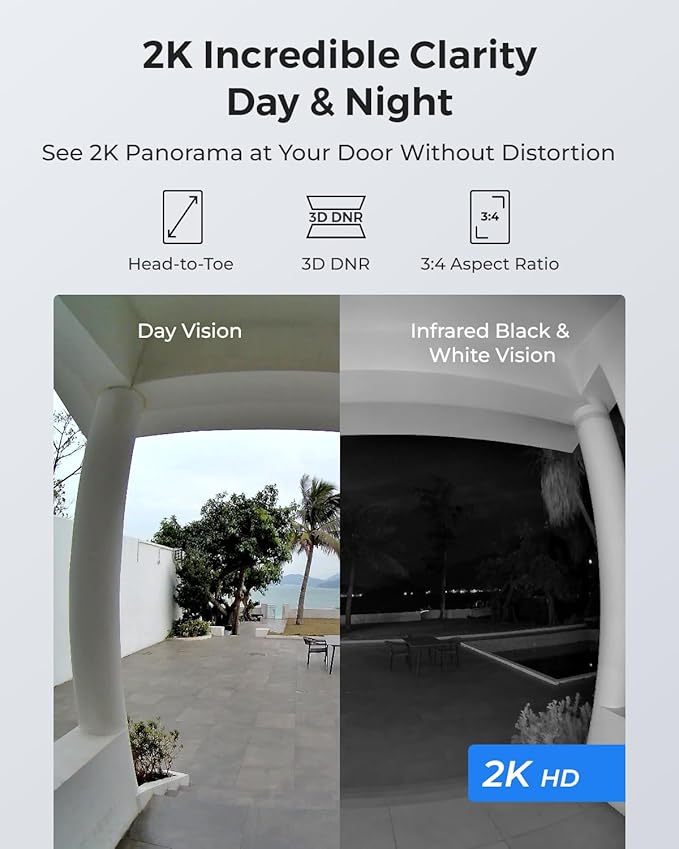 REOLINK 2K Video Doorbell Wi-Fi Camera - Image 2