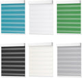 DENFOON Motorized Zebra Blinds, Solar Powered Dual Layer Automatic Shades by DENFOON