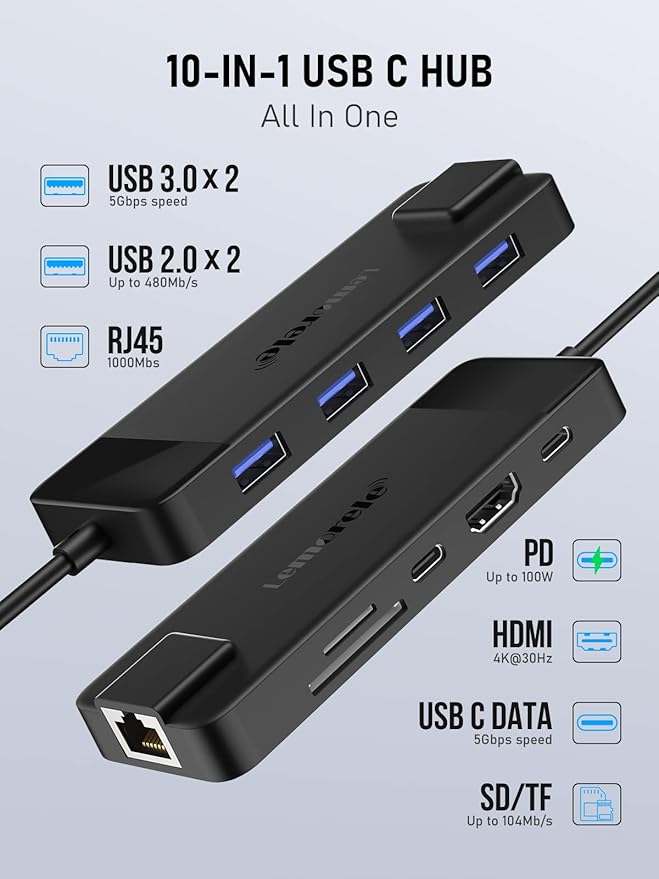 USB C Docking Station - 10 in 1 - Image 2