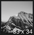Frame It Easy 33 x 34 Black Grain Wood Frame by FrameItEasy