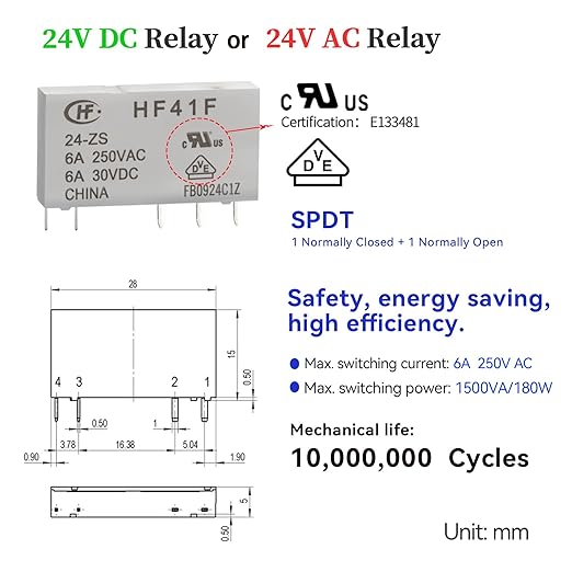 UL Listed 2Pcs Electromagnetic Relay - Image 7