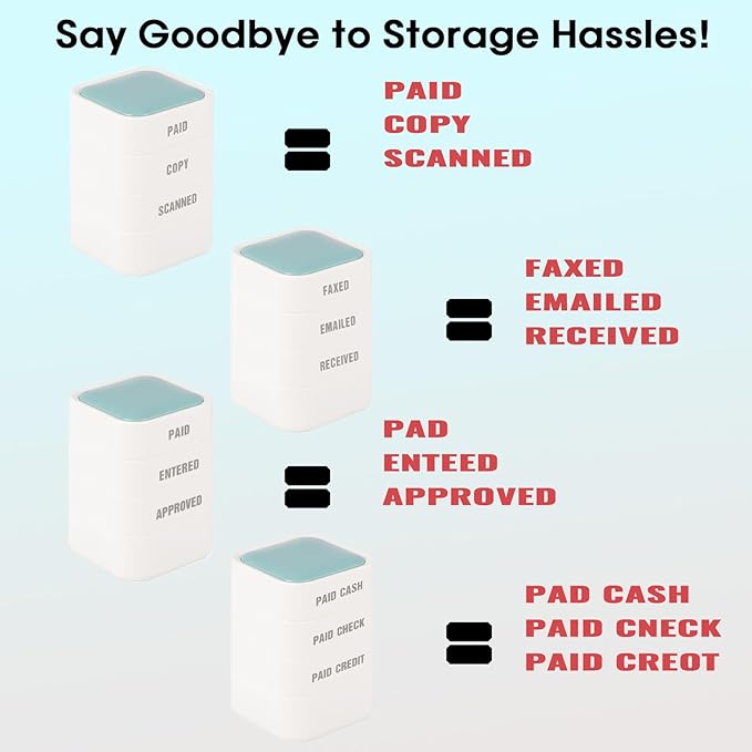 3-in-1 Paid Cash/Paid Check/Paid Credit Stamps in Full - Image 4