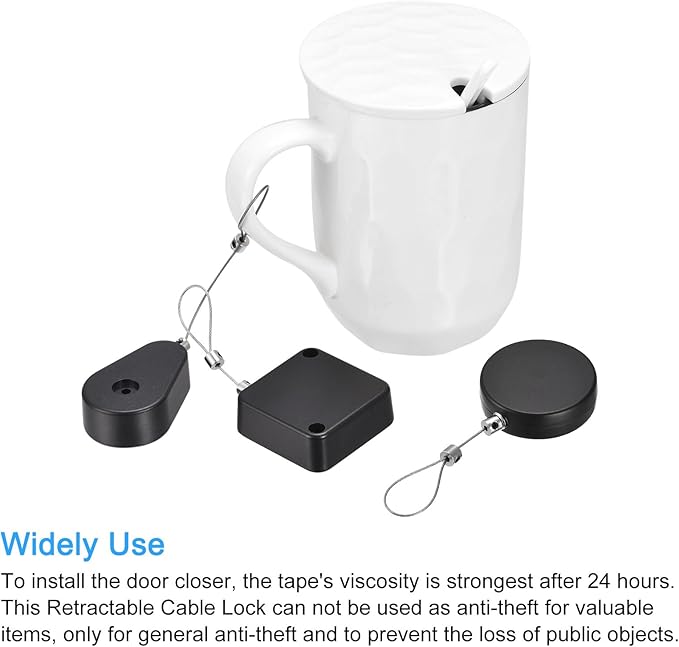MECCANIXITY Punch Free Automatic Sensor Door Closer 39.4" Retractable Cable Lock - Image 6