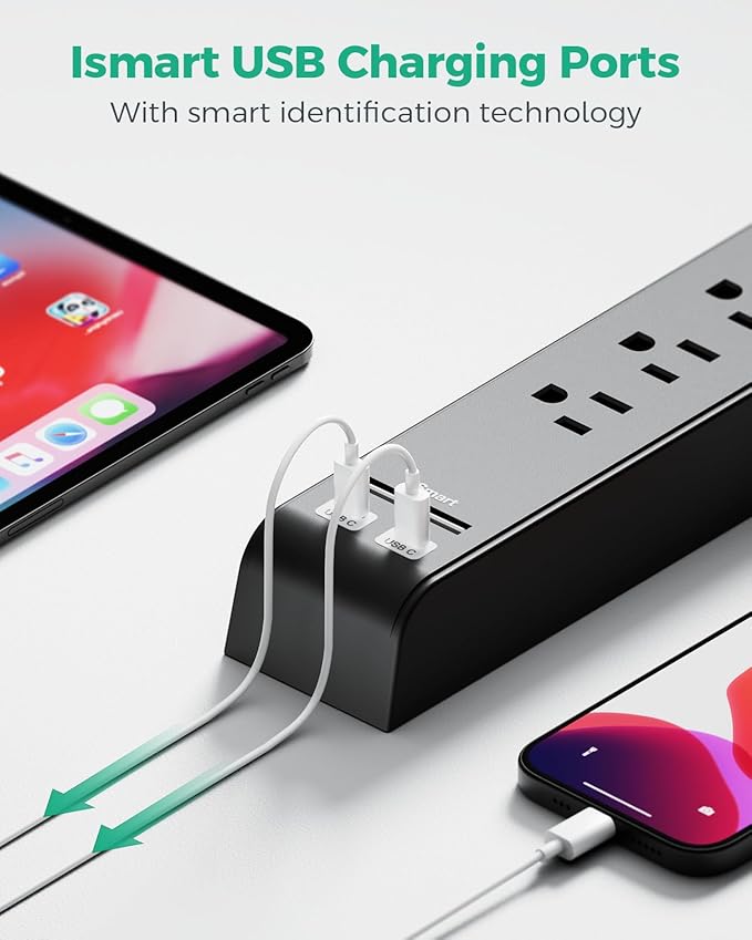 15FT Power Strip Surge Protector - Image 6