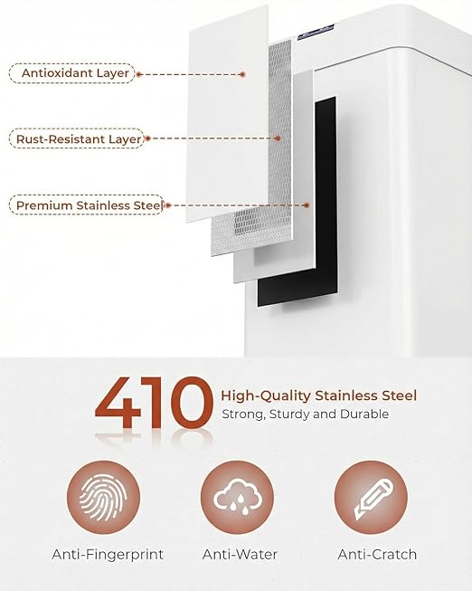 TLSUNNY 16 Gallon Motion Sensor Trash Can, Touchless Automatic Garbage Can - Image 4