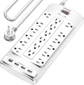 18 Outlets Surge Protector Power Strip by POWSAV