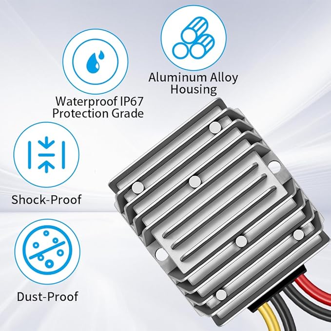 DC 36V/48V Step Down to 12V 20A 240W DC Converter Regulator Voltage Regulator - Image 4