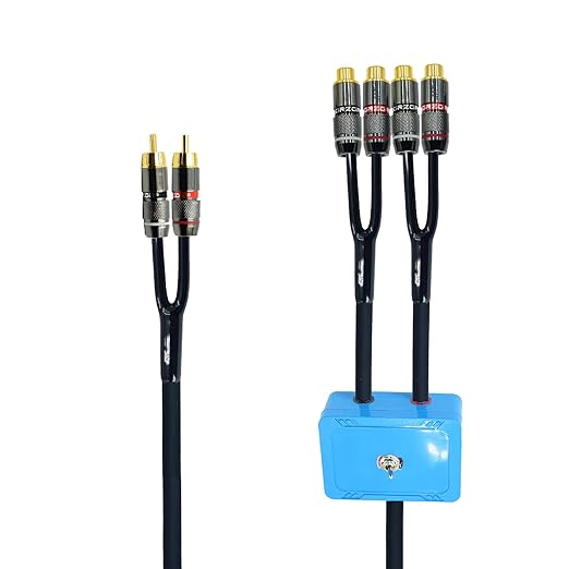 Arklove 7ft Sound Channel swicher 2 Male to 4 Female RCA Switch Selector 2 in 1 by Arklove