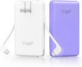 TG90° 2 Pack 5000mAh Power Bank, Small Portable Charge Built-in AC Plug and by TG90%C2%B0