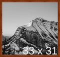 Frame It Easy 33 x 31 Russet Wood Frame by FrameItEasy