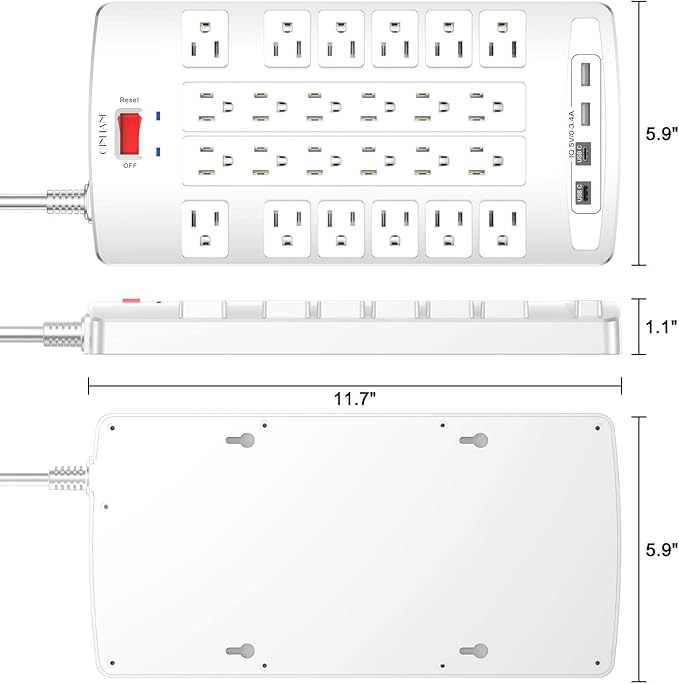 Surge Protector Power Strip - Image 7