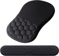 Mouse Pad Wrist Support, Laokiiy 2 in1 Keyboard Wrist Rest+ Ergonomic Mouse Pad by Laokiiy