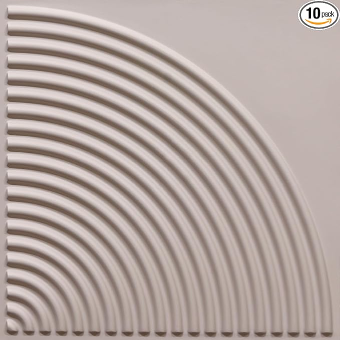 From Plain To Beautiful In Hours 9002 Arc Swell PVC 12 in x 12 in Peel and by DecorativeCeilingTiles
