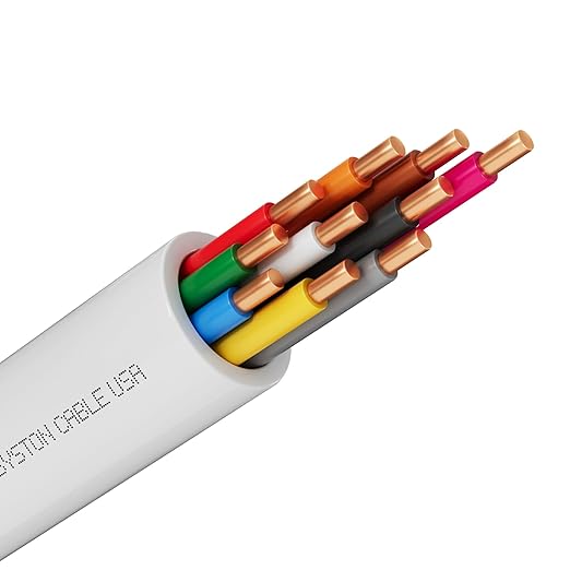 Syston 18/10 Thermostat Doorbell HVAC Heating Control Cable Wire, 100% Solid by SystonCableTechnology