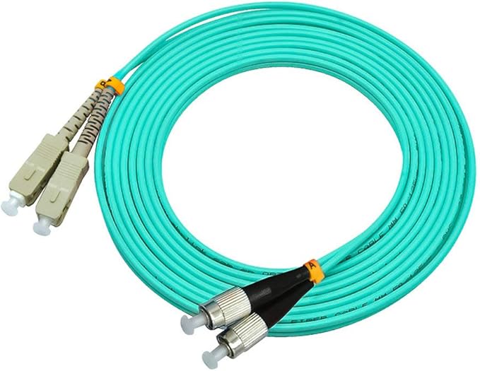 Jeirdus 1Meter 3ft SC to FC Duplex 50/125 10G OM3 Multi-Mode Fiber Optic Cable - Image 3