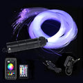 AZIMOM Car Use Bluetooth 6W RGBW LED Fiber Optic Lights Star Ceiling Light Kit by AZIMOM