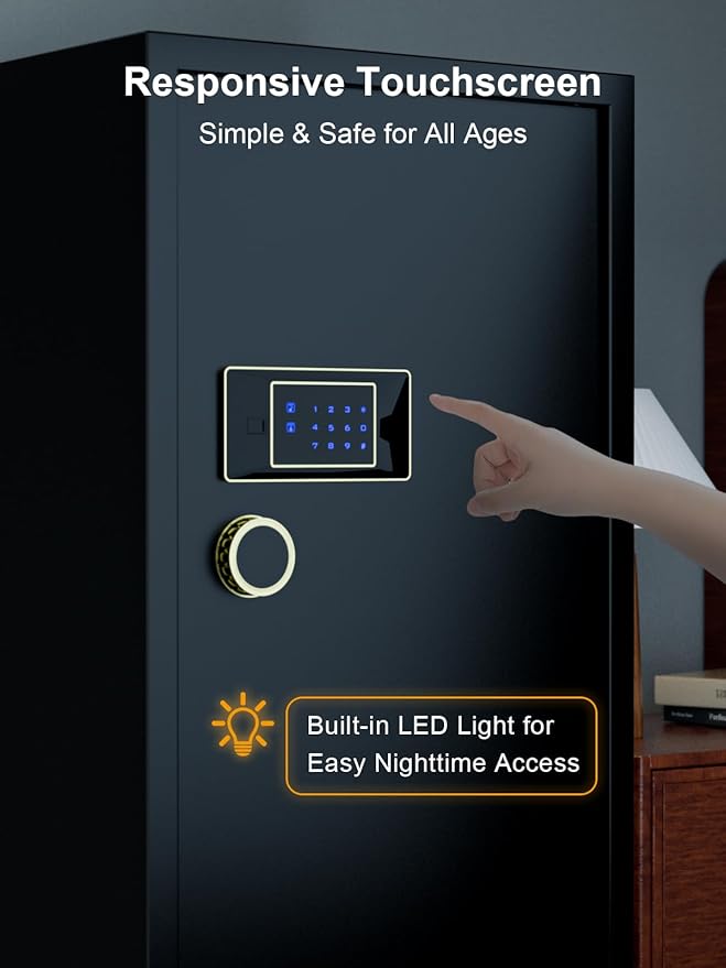 TIGERKING 17.6 Cu Ft Extra Large Home Security Safe – Touchscreen Lock - Image 4