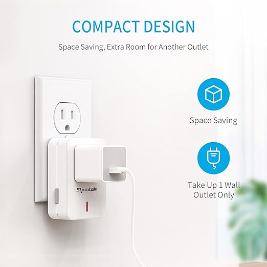 Syantek Remote Control Outlet Wireless Light Switch - Image 5